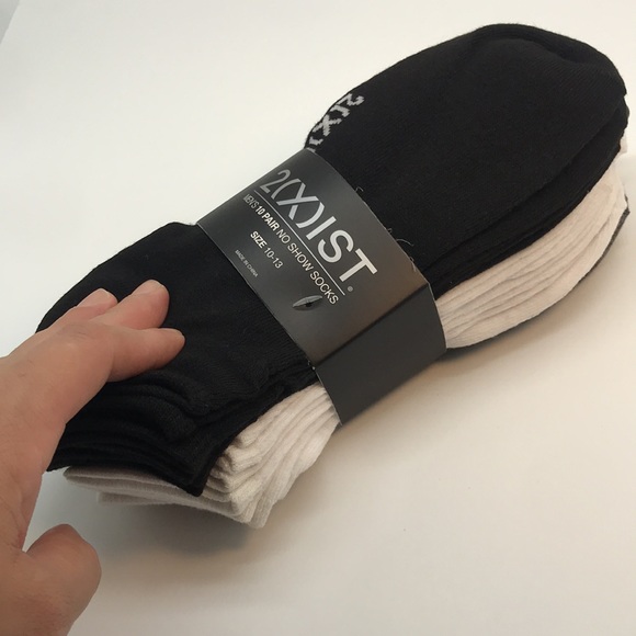 2 (X) IST MENŚ 10 PAIR NO SHOW SOCKS SIZE 10-13 - Picture 5 of 7